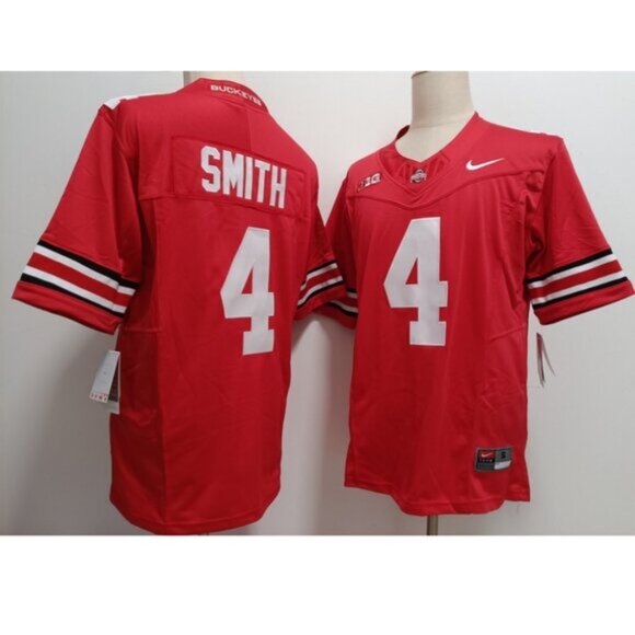 ✅Mens Kids Youths 4 Jeremiah Smith Red Vapor Stitched Jersey - Picture 2 of 3